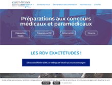 Tablet Screenshot of exactetudes.com